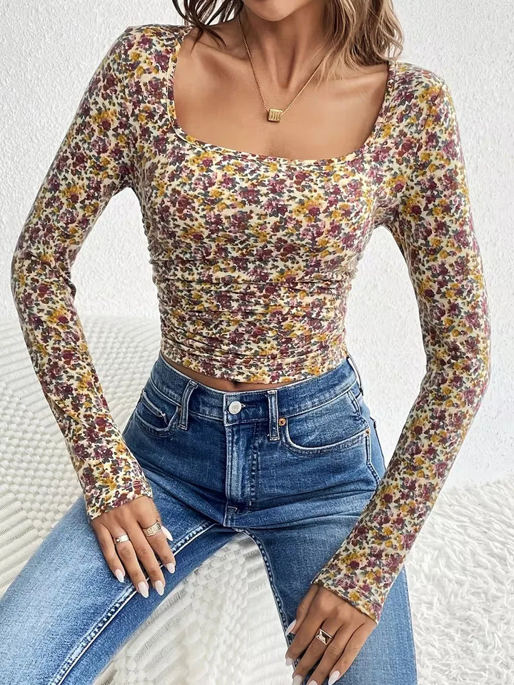 Longsleeve met floral print