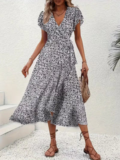 Wikkeljurk met bloemen