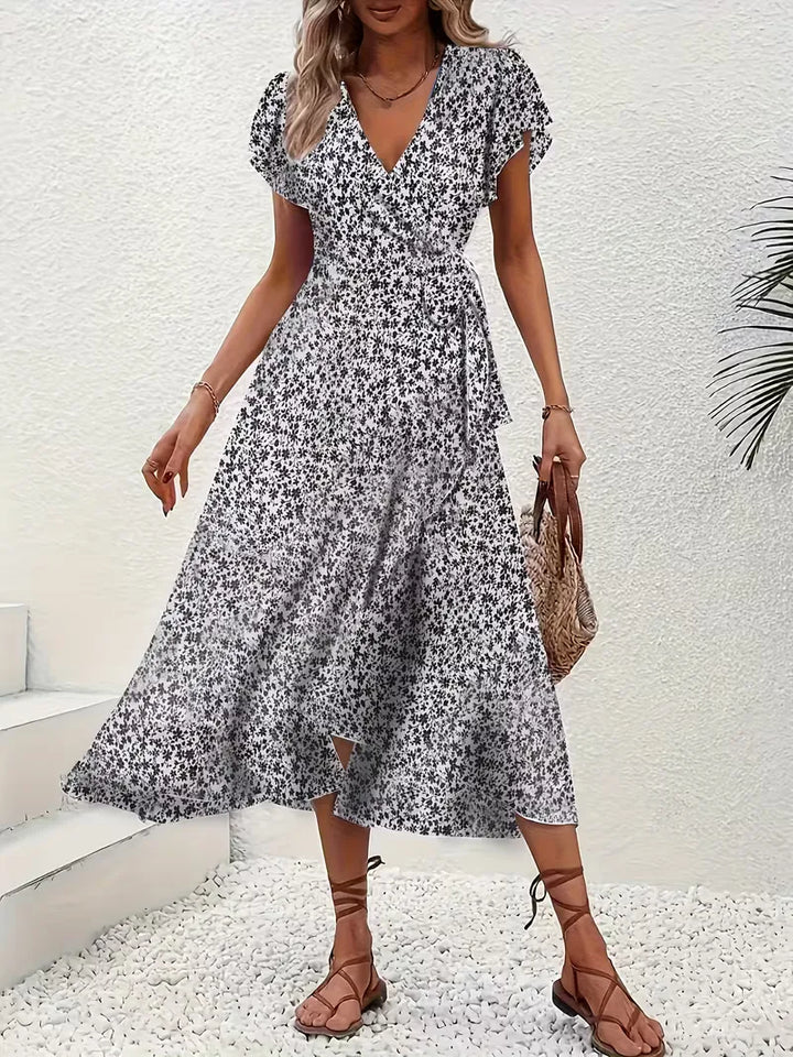 Wikkeljurk met bloemen