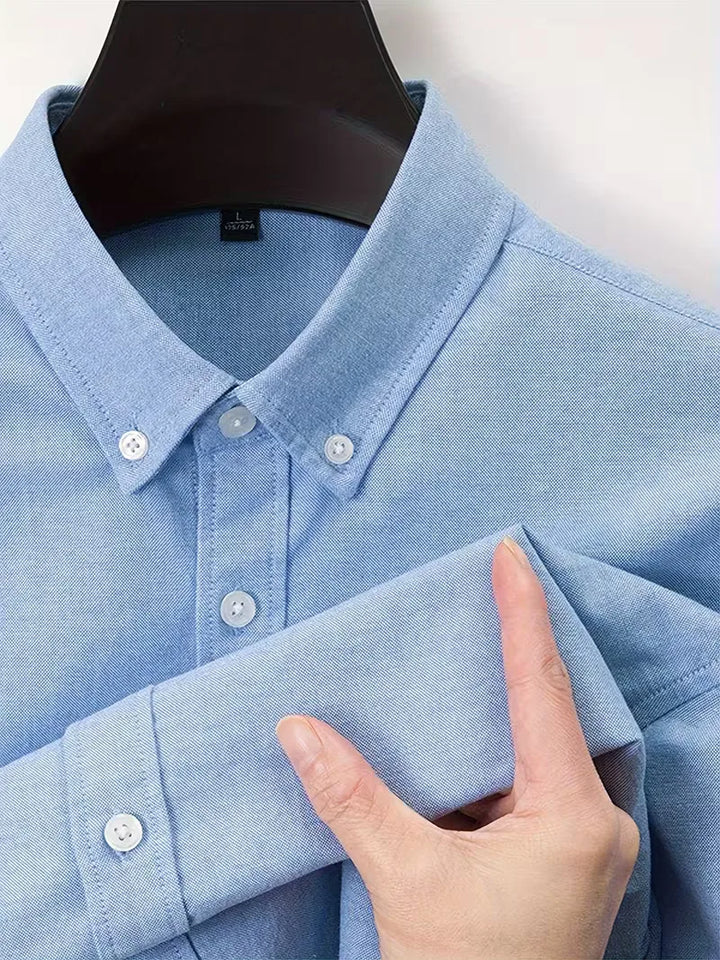 Casual overhemd met mandarin collar