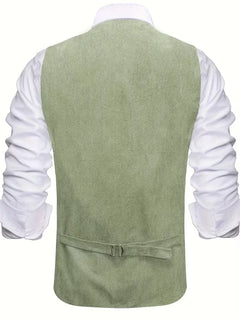 Gilet met V-hals en knopen