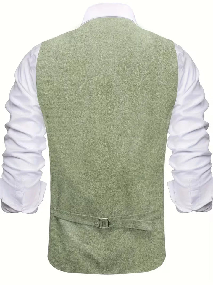 Gilet met V-hals en knopen