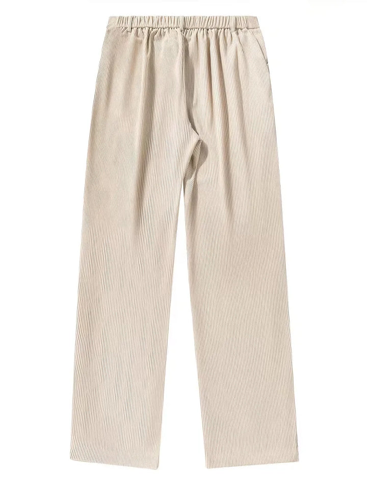 Corduroy pantalons met rechte pijpen