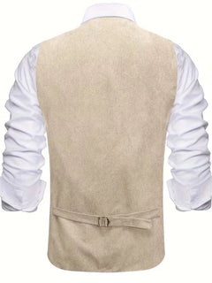 Gilet met V-hals en knopen