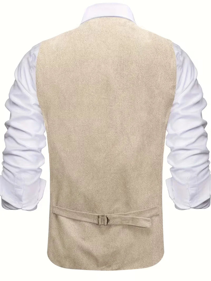 Gilet met V-hals en knopen