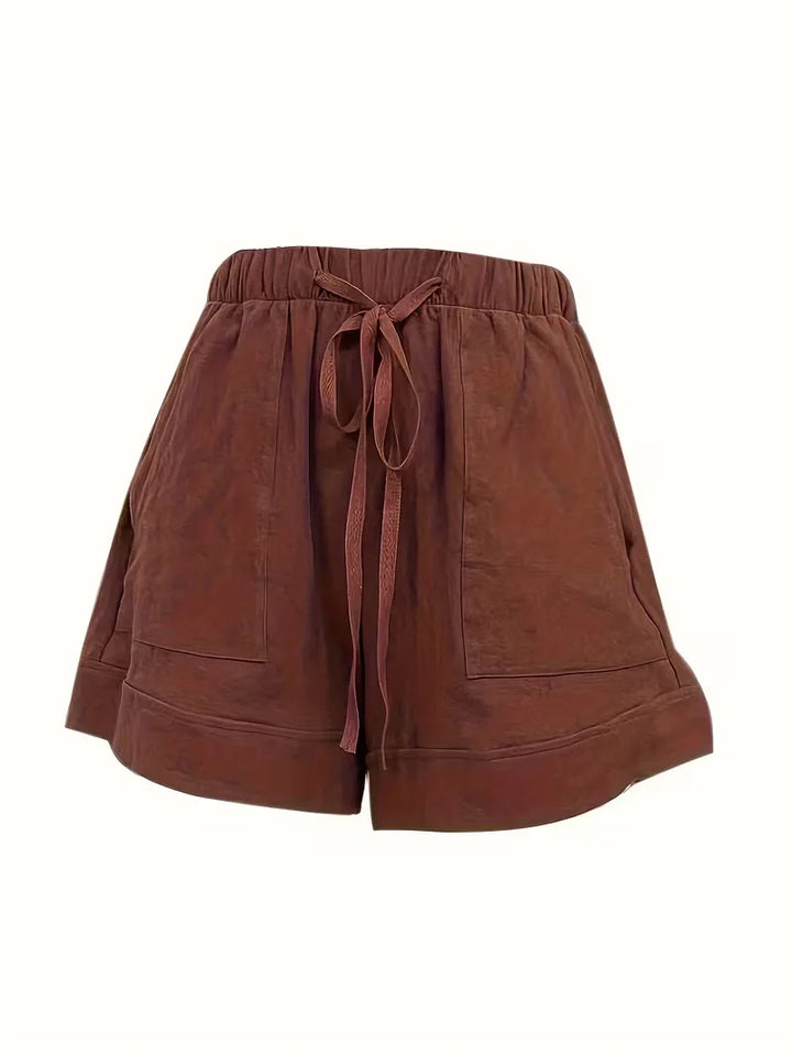 Korte broek met elastische taille