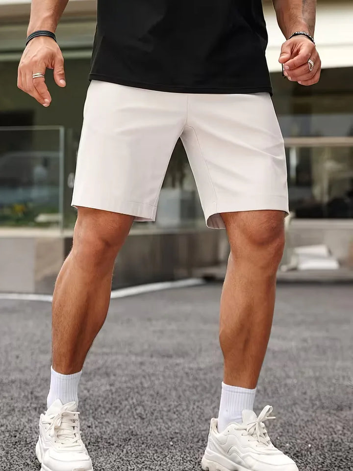 Shorts met knoop en zakken