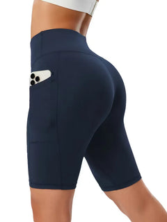 Slim-fit high-waisted shorts