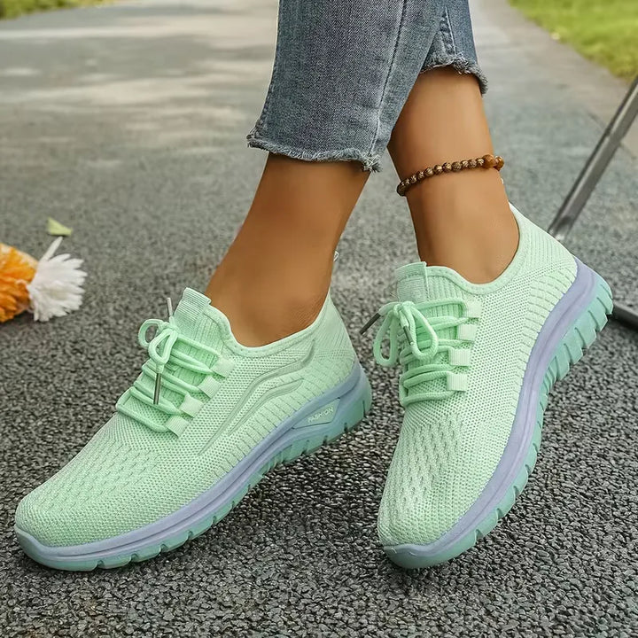 Lage sneaker met ademend mesh