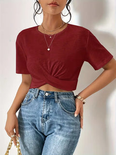 T-shirt met twistdetail
