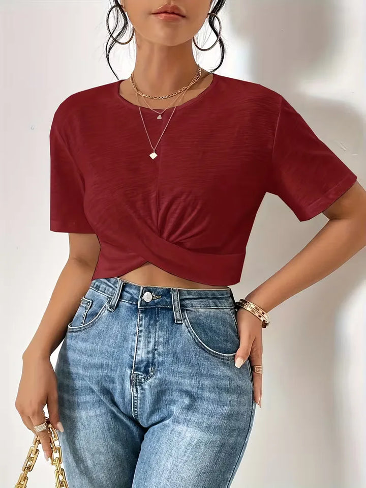 T-shirt met twistdetail