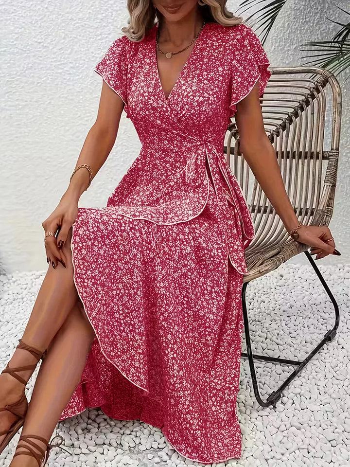 Wikkeljurk met bloemen