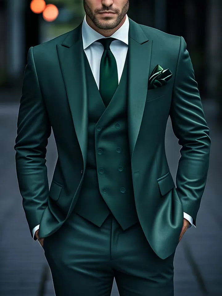 Drie-delig slim fit pak