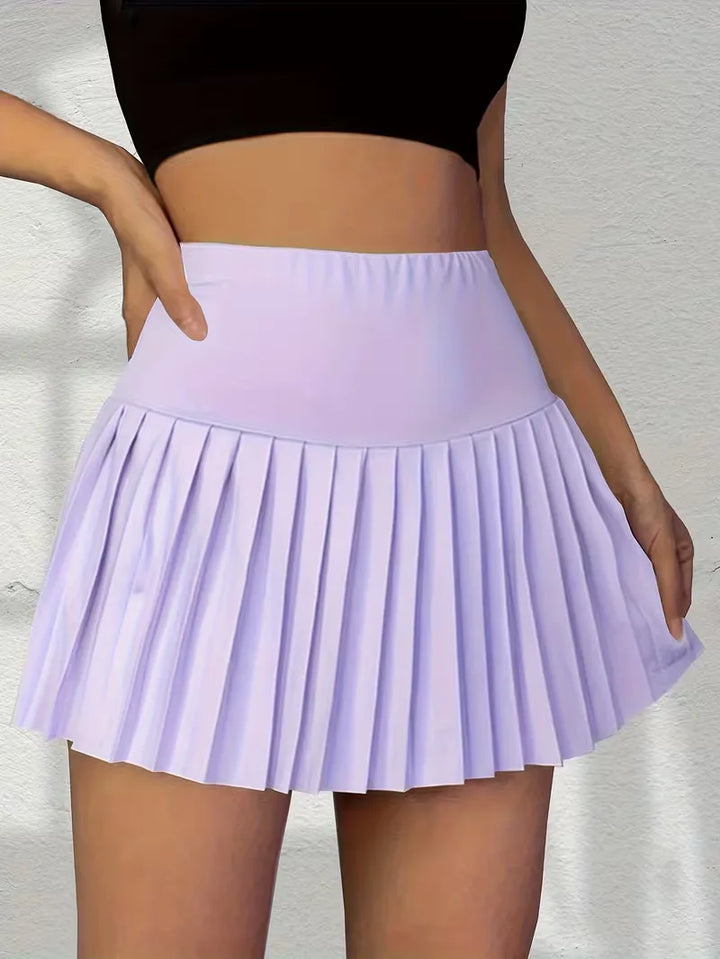 Plooirok met hoge taille