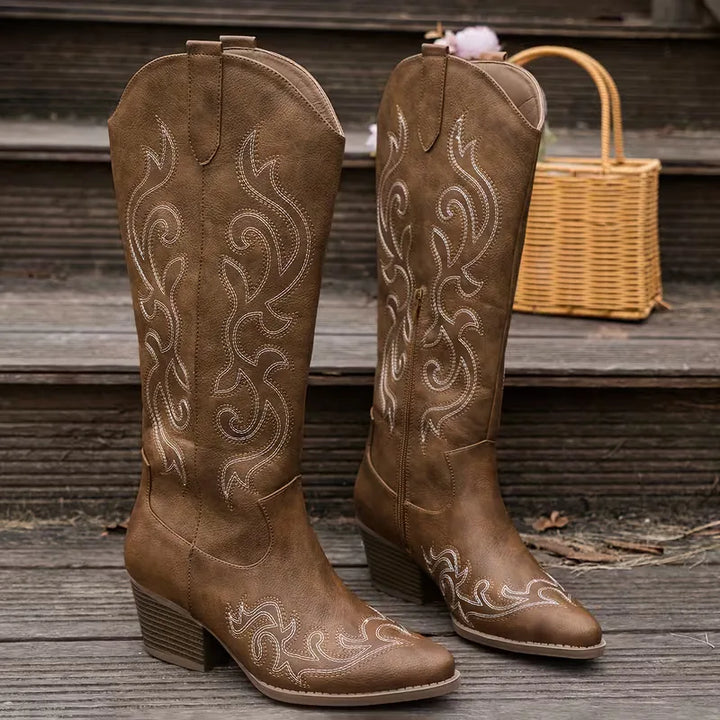 Cowboylaars met borduursel