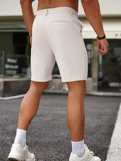 Shorts met knoop en zakken