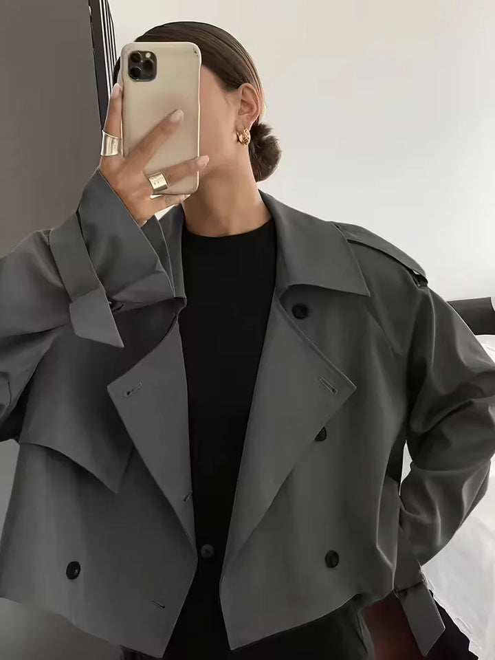 Trenchcoat met oversized fit