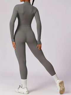 Jumpsuit met mock neckline