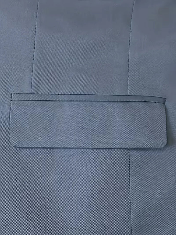 Drie-delig slim fit pak