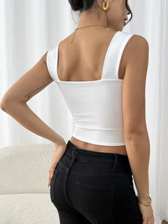tanktop met vierkante hals