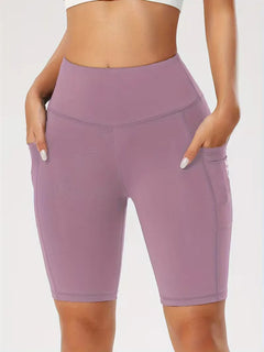 Slim-fit high-waisted shorts