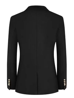 Colbert slim fit met gouden knopen