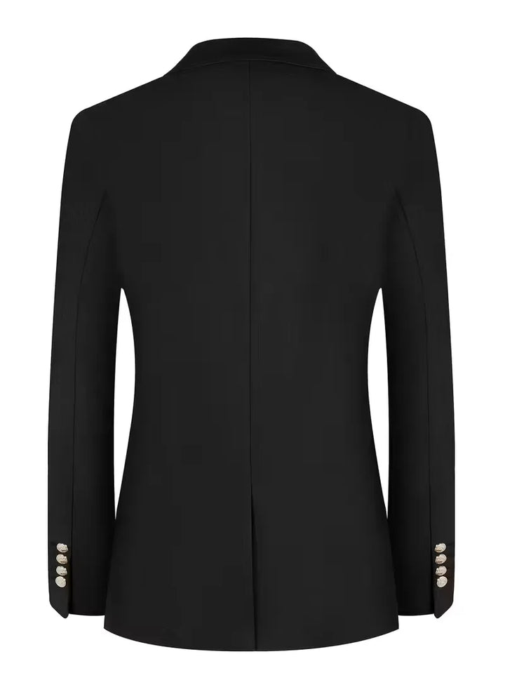 Colbert slim fit met gouden knopen