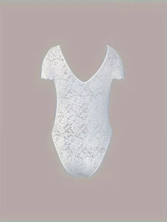 Kant bodysuit met V-hals