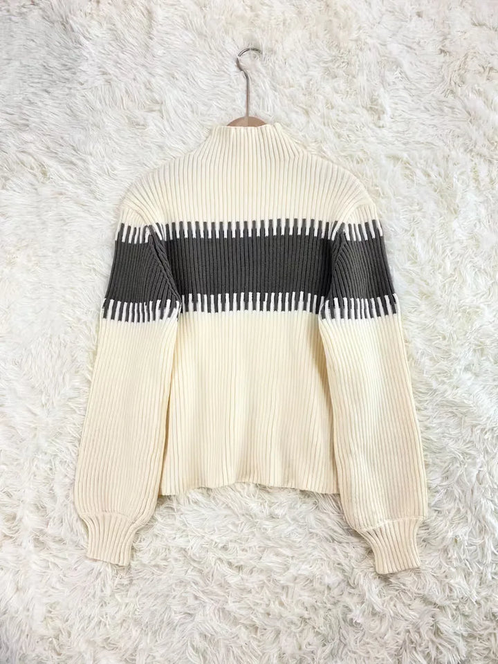 Tweedelige set met ribbed textuur