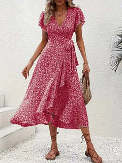 Wikkeljurk met bloemen