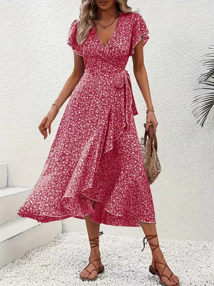 Wikkeljurk met bloemen