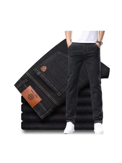 Straight jeans met zichtbare stiksels