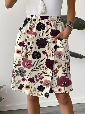 Korte broek met bloemenprint