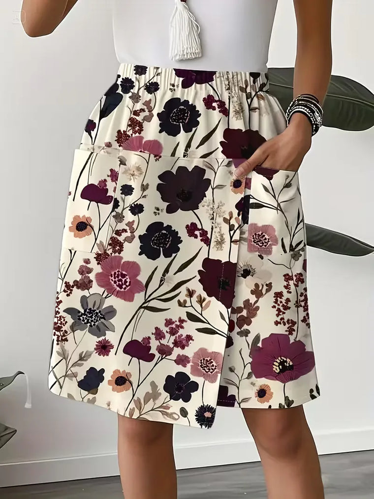 Korte broek met bloemenprint