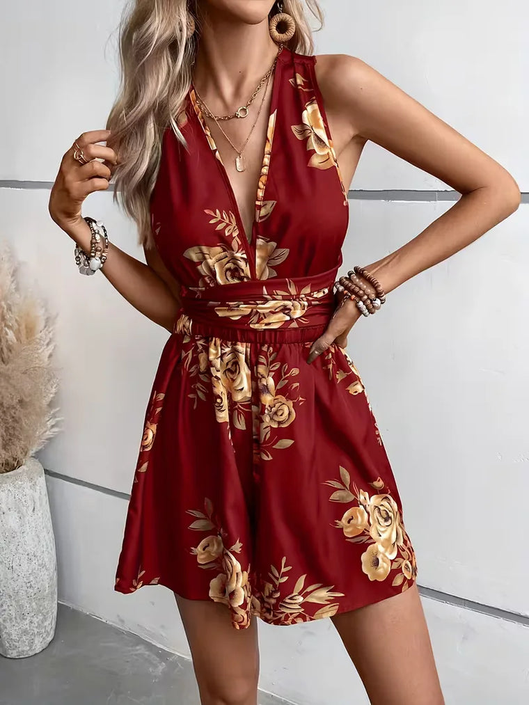 Jumpsuit met floral print