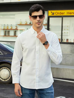 Casual overhemd met mandarin collar