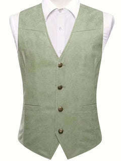 Gilet met V-hals en knopen