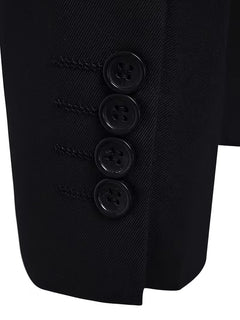 Blazer slim fit met mandarin collar