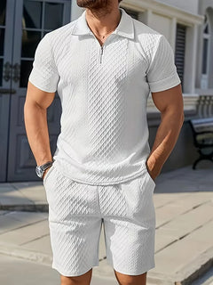 Zomer kledingset met polo en shorts