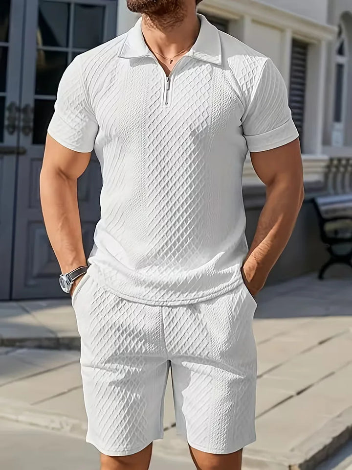 Zomer kledingset met polo en shorts
