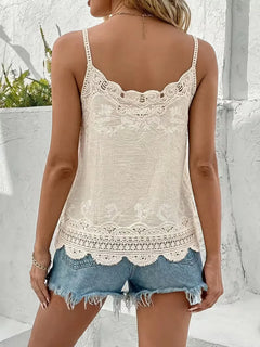 Bohemian tanktop met V-hals