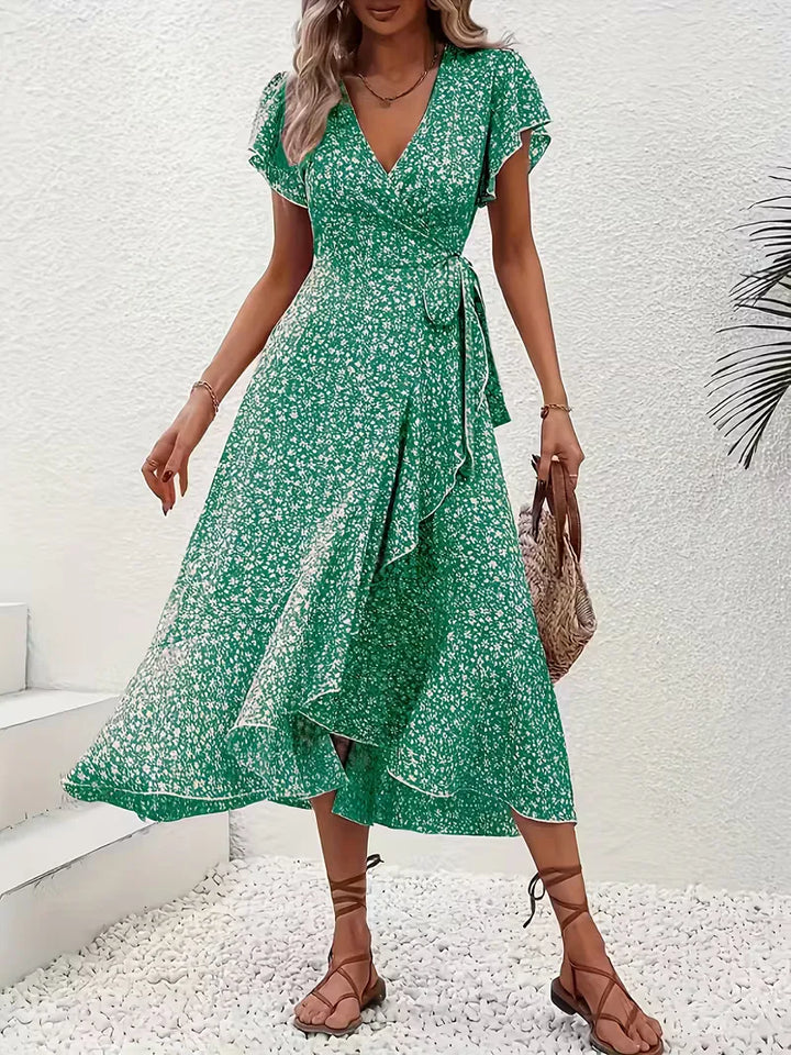 Wikkeljurk met bloemen