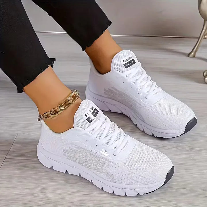 Lage sneaker met mesh bovenwerk