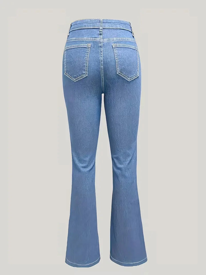 Flared jeans met hoge taille
