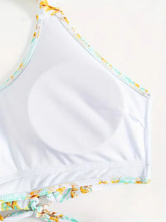 Cover-up met halternek en shorts