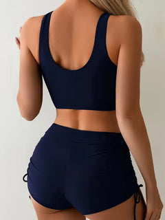 Bikini met criss-cross top