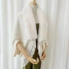 Winter sjaal met faux fur