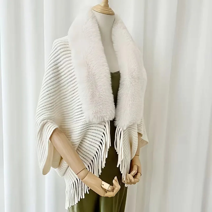 Winter sjaal met faux fur