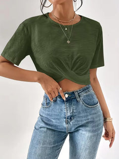 T-shirt met twistdetail