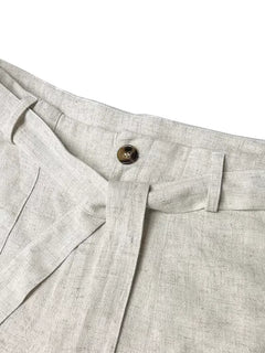 Pantalons met tie belt